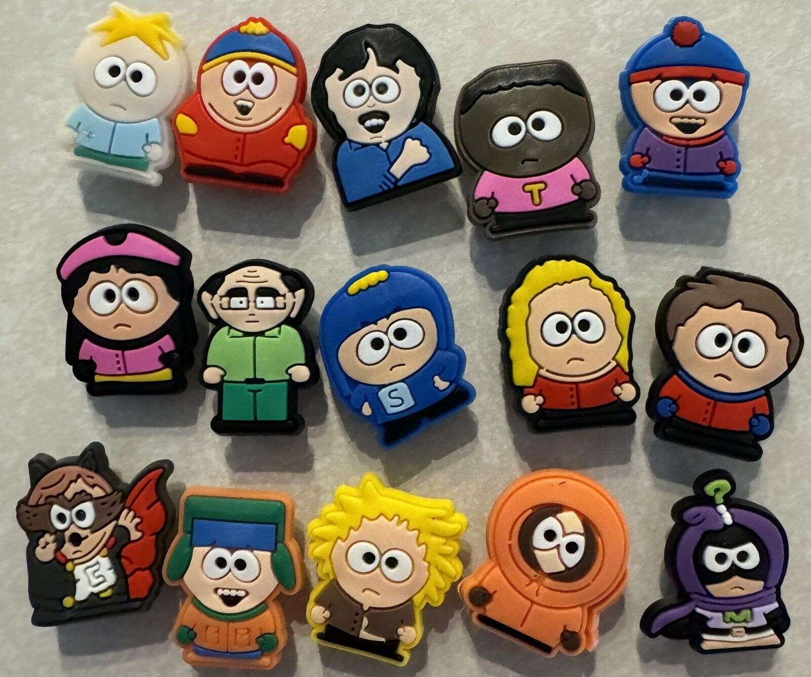 South Park Shoe Charms 15pc for Crocs - Stan Randy Kenny Cartman and Others